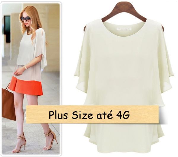 Camisa soltinha PLUS SIZE