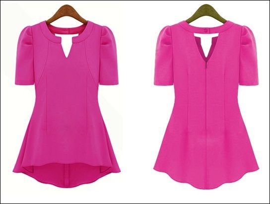Pink Peplum soltinha
