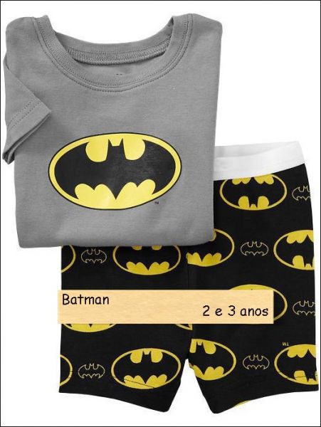 Pijama Batman (com shorts)